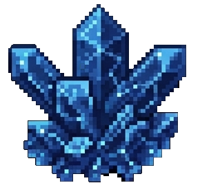 Blue crystal
